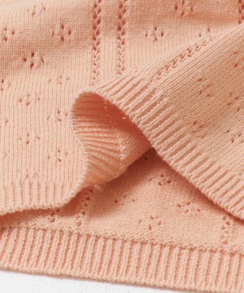 URBAN RESEARCH DOORS(アーバンリサーチドアーズ)の「『150サイズ』透かし編みカーディガン(KIDS)(ニット/セーター・キッズ・ピンク系その他/アイボリー・150)」の7枚目の写真
