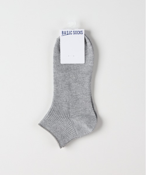 Right-on（ライトオン）の「【BASIC SOCKS】Aラメソックス (煌めき / 上品 / リブ編み / バランス丈)（ソックス/靴下・レディース・ブラック/グレー/ホワイト・フリー）」の3枚目の写真