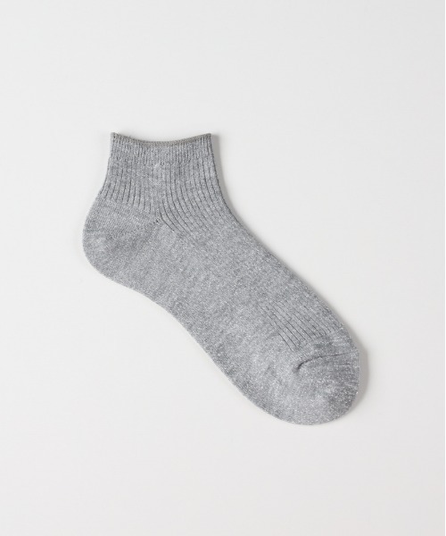 Right-on（ライトオン）の「【BASIC SOCKS】Aラメソックス (煌めき / 上品 / リブ編み / バランス丈)（ソックス/靴下・レディース・ブラック/グレー/ホワイト・フリー）」の5枚目の写真
