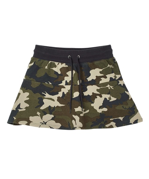 X-girl(エックスガール)の「HIBISCUS CAMOUFLAGE SWEAT SKIRT(スカート・レディース・グレー/カモフラージュ・S/M)」の18枚目の写真
