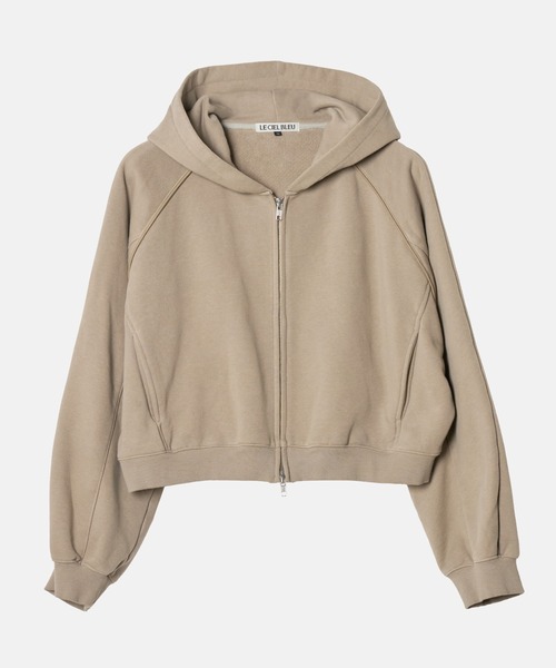LE CIEL BLEU(ルシェルブルー)の「クロップドフーディー / Cropped Hoodie(パーカー・レディース・グレー/ブラック/アイボリー/ピンク・36)」の7枚目の写真