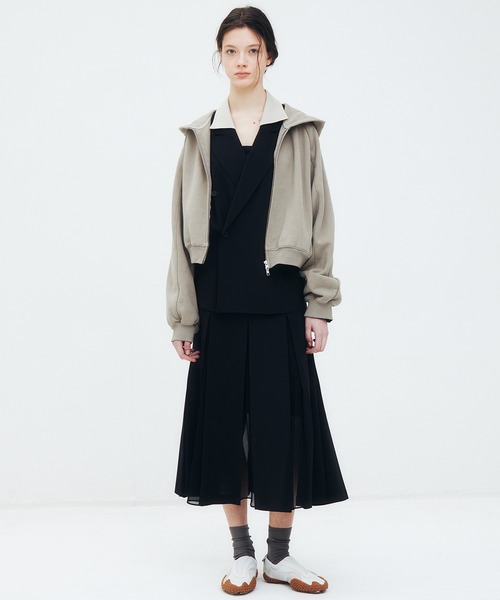LE CIEL BLEU(ルシェルブルー)の「クロップドフーディー / Cropped Hoodie(パーカー・レディース・グレー/ブラック/アイボリー/ピンク・36)」の11枚目の写真