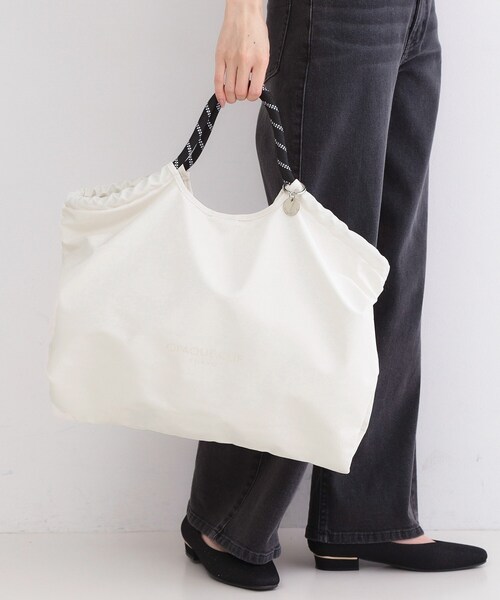 OPAQUE.CLIP（オペークドットクリップ）の「ロープハンドルBIGトートバッグ（トートバッグ・レディース・オフホワイト/ブラック/ブラウン系その他・00）」の4枚目の写真