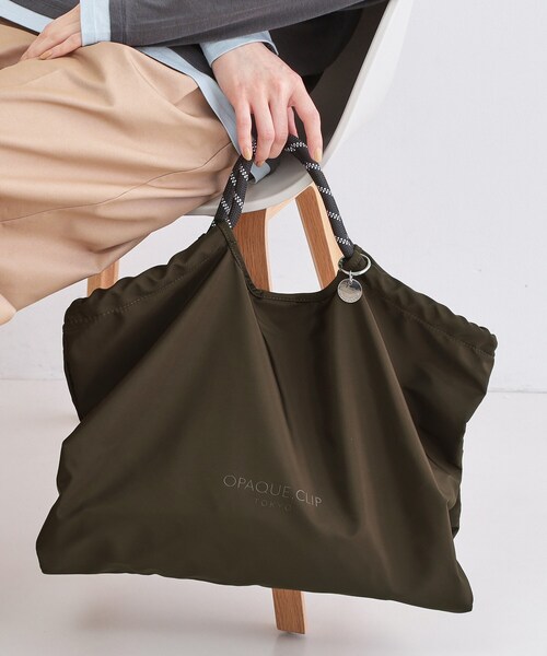 OPAQUE.CLIP（オペークドットクリップ）の「ロープハンドルBIGトートバッグ（トートバッグ・レディース・オフホワイト/ブラック/ブラウン系その他・00）」の8枚目の写真