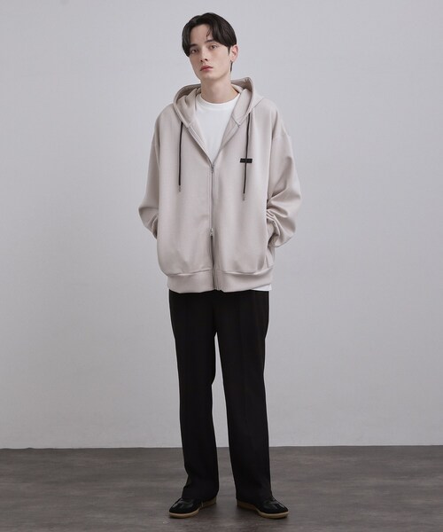 tk.TAKEO KIKUCHI（ティーケータケオキクチ）の「オーバーサイズジップパーカー（パーカー・メンズ・ネイビー/ライトベージュ/ブラック・03/02）」の14枚目の写真