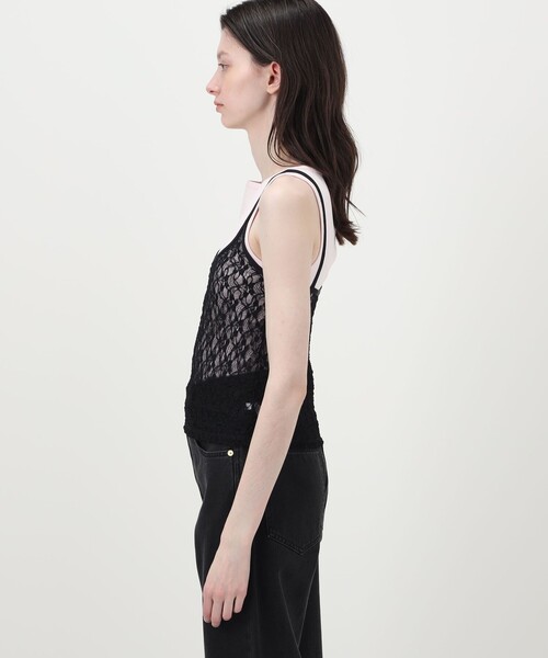 SIMONE WILD(シモーネワイルド)の「SIMONE WILD Slip Top Lace レーストップ(キャミソール・レディース・ホワイト系その他/ブラック系その他・S)」の5枚目の写真