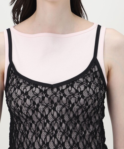 SIMONE WILD(シモーネワイルド)の「SIMONE WILD Slip Top Lace レーストップ(キャミソール・レディース・ホワイト系その他/ブラック系その他・S)」の7枚目の写真