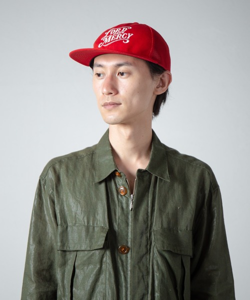 RACAL（ラカル）の「Rasta Message Snap Back Mesh Cap / ラスタメッセージスナップバックメッシュキャップ（キャップ・メンズ・グリーン/ブラック/ネイビー/レッド・FREE）」の4枚目の写真