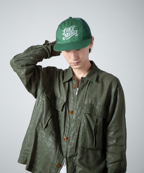 RACAL（ラカル）の「Rasta Message Snap Back Mesh Cap / ラスタメッセージスナップバックメッシュキャップ（キャップ・メンズ・グリーン/ブラック/ネイビー/レッド・FREE）」の2枚目の写真