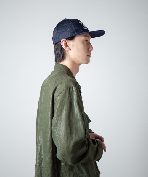 RACAL（ラカル）の「Rasta Message Snap Back Mesh Cap / ラスタメッセージスナップバックメッシュキャップ（キャップ・メンズ・グリーン/ブラック/ネイビー/レッド・FREE）」の15枚目の写真