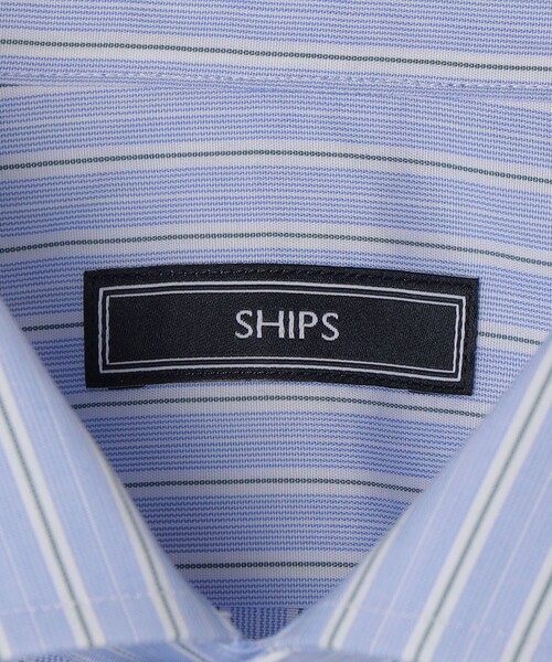 SHIPS(シップス)の「SHIPS: MADE IN JAPAN オルタネイト ストライプ ワイド カラー シャツ(シャツ/ブラウス・メンズ・ライム・38/39/40/41)」の6枚目の写真