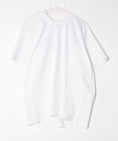 LCDC TM(エルシーディーシーティーエム)の「DRAPED LETTERING PRINT T-SHIRT(Tシャツ/カットソー・レディース・White/Navy・ONE SIZE)」の12枚目の写真