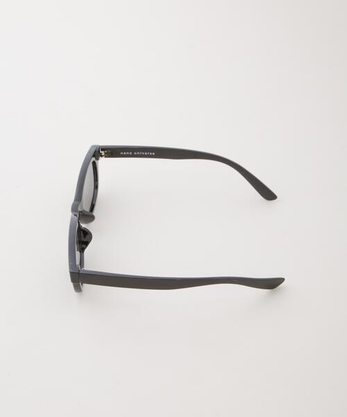 NANO universe（ナノユニバース）の「アイウェア/スクエア型 セルフレーム シャープ（サングラス・メンズ・グリーン/ブラック・F）」の4枚目の写真