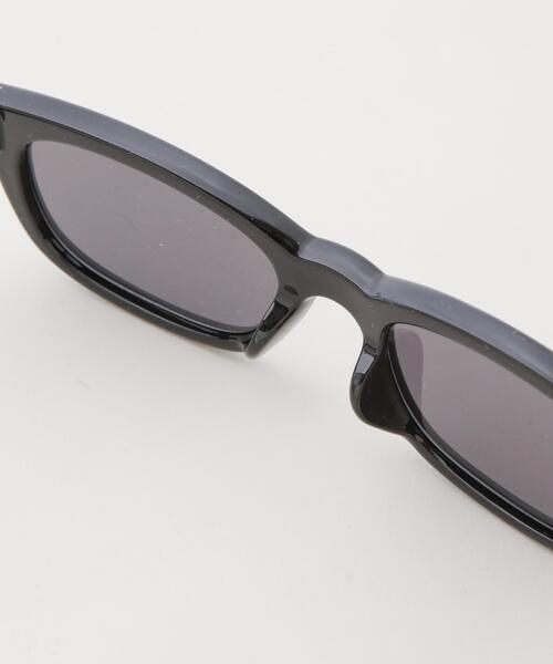 NANO universe（ナノユニバース）の「アイウェア/スクエア型 セルフレーム シャープ（サングラス・メンズ・グリーン/ブラック・F）」の6枚目の写真