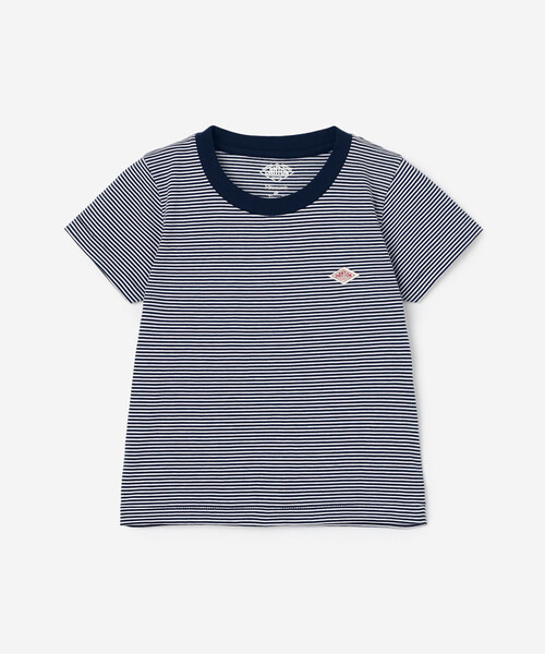 DANTON（ダントン）の「DANTON | キッズ クルーネックTシャツ STRIPE（Tシャツ/カットソー・キッズ・ブルー系その他5/イエロー系その他/レッド系その他/ブルー系その他・105/135/115/125）」の3枚目の写真