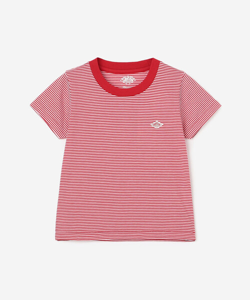 DANTON（ダントン）の「DANTON | キッズ クルーネックTシャツ STRIPE（Tシャツ/カットソー・キッズ・ブルー系その他5/イエロー系その他/レッド系その他/ブルー系その他・105/135/115/125）」の5枚目の写真