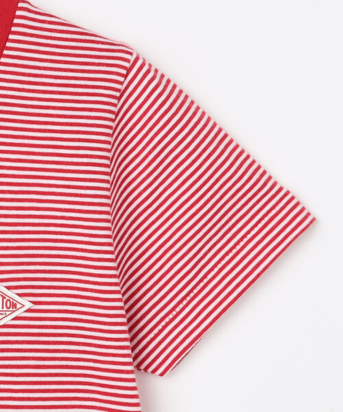 DANTON（ダントン）の「DANTON | キッズ クルーネックTシャツ STRIPE（Tシャツ/カットソー・キッズ・ブルー系その他5/イエロー系その他/レッド系その他/ブルー系その他・105/135/115/125）」の8枚目の写真