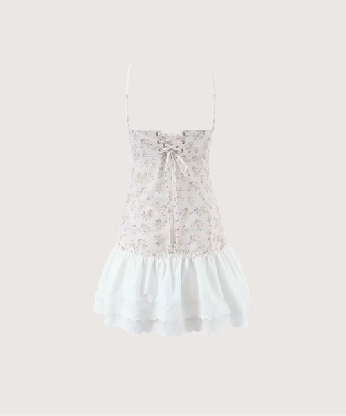 LA POMME petit（ラポミ・プチ）の「Waisted Garden Flare Cami Dress（ワンピース・レディース・ピンク・LARGE/MEDIUM/SMALL）」の2枚目の写真