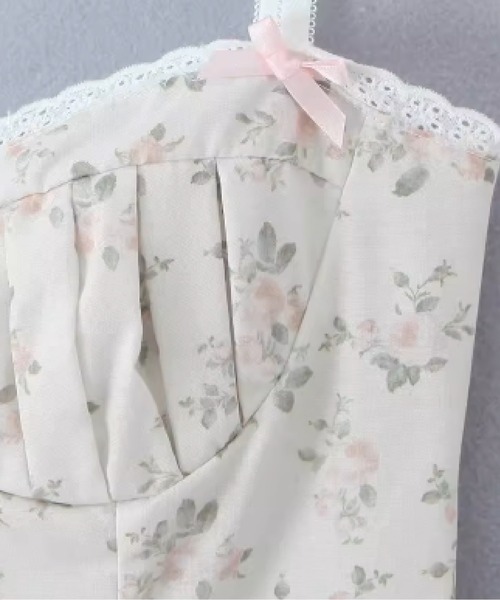 LA POMME petit（ラポミ・プチ）の「Waisted Garden Flare Cami Dress（ワンピース・レディース・ピンク・LARGE/MEDIUM/SMALL）」の5枚目の写真