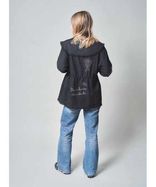 COEL（コエル）の「ヴィンテージ刺繍ブラウス（シャツ/ブラウス・レディース・ブラック/アイボリー・FREE）」の10枚目の写真