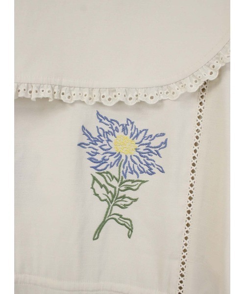 COEL（コエル）の「ヴィンテージ刺繍ブラウス（シャツ/ブラウス・レディース・ブラック/アイボリー・FREE）」の16枚目の写真