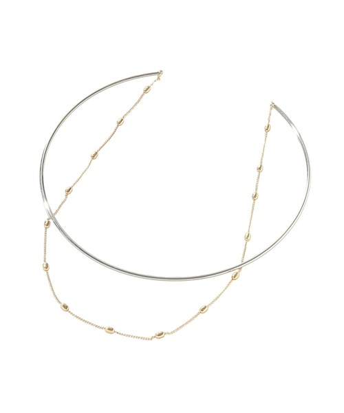 Green　Parks（グリーンパークス）の「チェーン付きチョーカー（ネックレス・レディース・ゴールド/シルバー・FREE）」の5枚目の写真