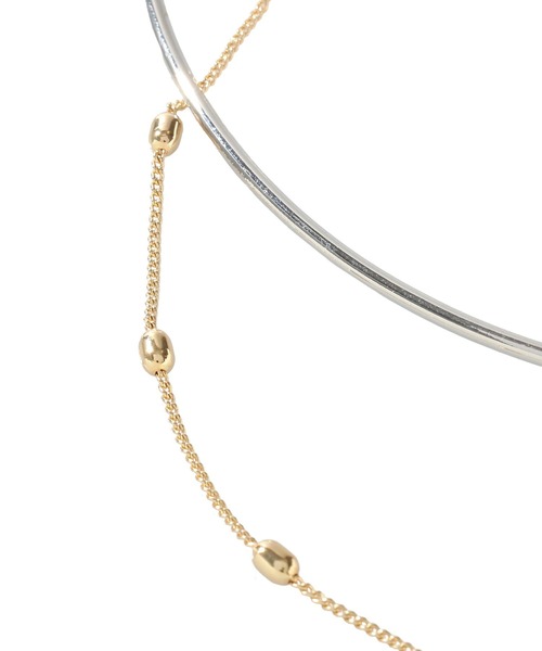 Green　Parks（グリーンパークス）の「チェーン付きチョーカー（ネックレス・レディース・ゴールド/シルバー・FREE）」の3枚目の写真