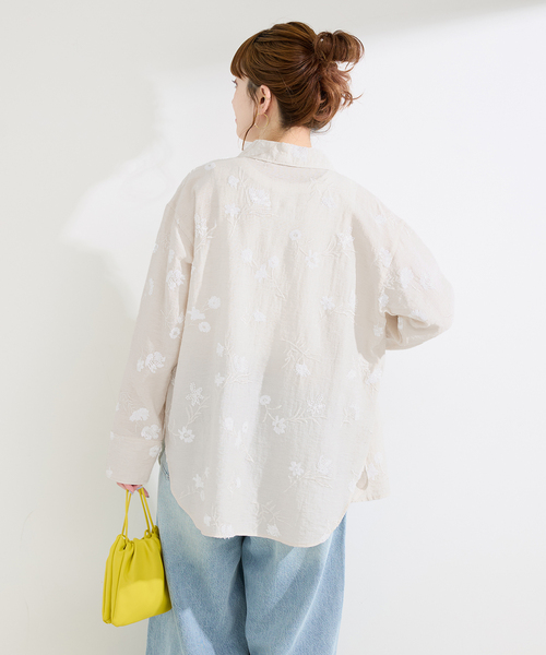 手洗い可 / スパンコール刺繍シャツ（シャツ/ブラウス）｜B.C STOCK 