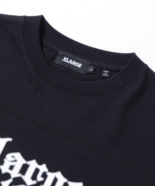 XLARGE(エクストララージ)の「FOOTBALL S/S TEE(Tシャツ/カットソー・メンズ・ネイビー/ブラウン/ブラック・S/M/L/XL)」の4枚目の写真