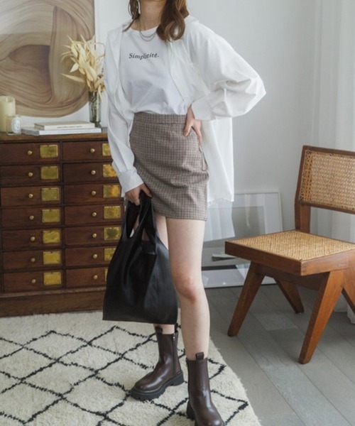 Miniministore(ミニミニストア)の「シャツブラウス ゆったり トップス 長袖(シャツ/ブラウス・レディース・ブルー/ホワイト・FREE)」の21枚目の写真