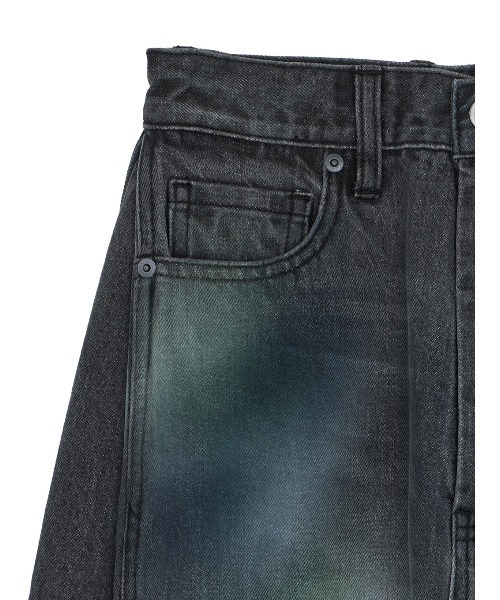 Ameri(アメリ)の「WIDE SIDE TUCK PAINT DENIM PANTS(デニムパンツ・レディース・ブラック/アイボリー・26inch/25inch/24inch)」の19枚目の写真