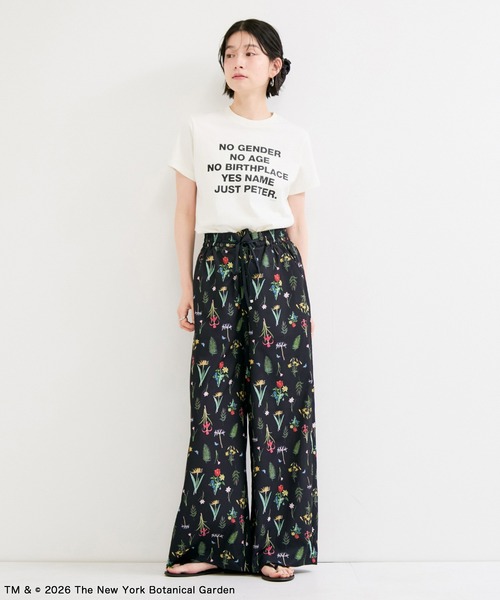 le cercle ADAM ET ROPE'(ルセルクルアダムエロペ)の「【NYBG】ボタニカル柄イージーパンツ(その他パンツ・レディース・ブラック系その他2/ベージュ系その他・FREE)」の3枚目の写真