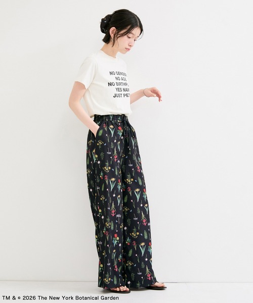le cercle ADAM ET ROPE'(ルセルクルアダムエロペ)の「【NYBG】ボタニカル柄イージーパンツ(その他パンツ・レディース・ブラック系その他2/ベージュ系その他・FREE)」の4枚目の写真
