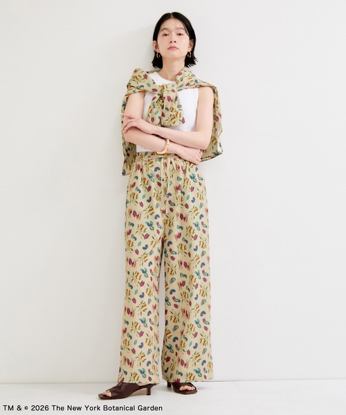 le cercle ADAM ET ROPE'(ルセルクルアダムエロペ)の「【NYBG】ボタニカル柄イージーパンツ(その他パンツ・レディース・ブラック系その他2/ベージュ系その他・FREE)」の6枚目の写真
