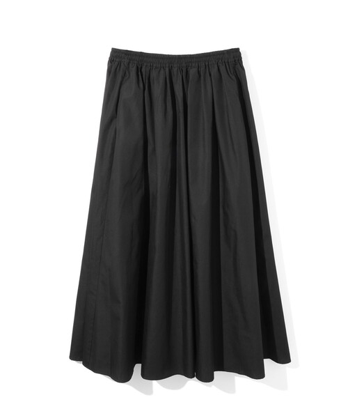 MIDIUMISOLID(ミディウミソリッド)の「MIDIUMISOLID for Ladies タックドギャザーボリュームスカート(スカート・レディース・ブラック/チャコールグレー/ブルー・FREE)」の4枚目の写真