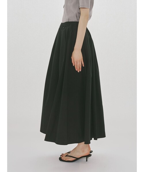MIDIUMISOLID(ミディウミソリッド)の「MIDIUMISOLID for Ladies タックドギャザーボリュームスカート(スカート・レディース・ブラック/チャコールグレー/ブルー・FREE)」の13枚目の写真