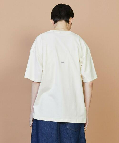 FRAPBOIS（フラボア）の「フキダシT（Tシャツ/カットソー・レディース・ネイビー/オレンジ/アイボリー・2/1）」の5枚目の写真