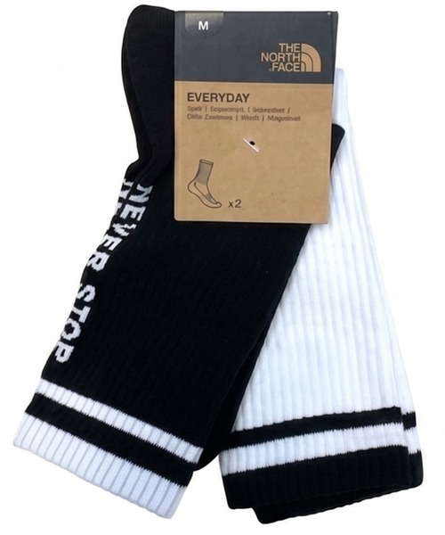 THE NORTH FACE(ザノースフェイス)の「THE NORTH FACE クルーソックス2足組(ソックス/靴下・メンズ・その他/その他1・MEDIUM/LARGE)」の9枚目の写真