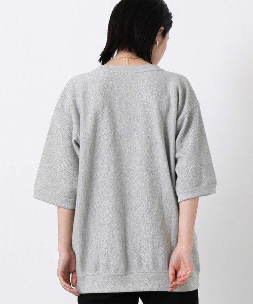 Champion(チャンピオン)の「チャンピオンロゴ裏毛カットソー(Tシャツ/カットソー・レディース・オートミール/ネイビー/グレー・M)」の10枚目の写真