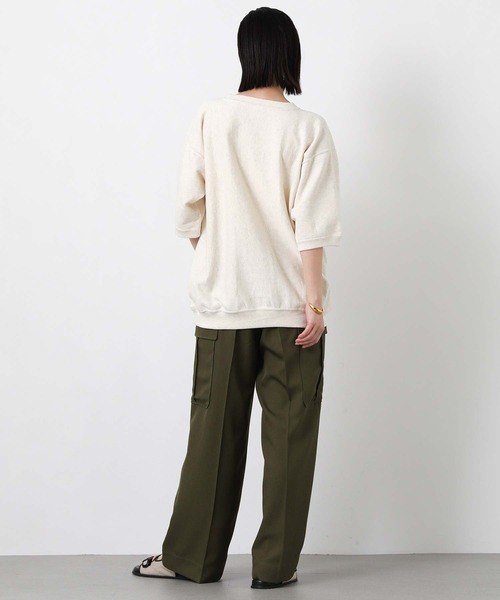 Champion(チャンピオン)の「チャンピオンロゴ裏毛カットソー(Tシャツ/カットソー・レディース・オートミール/ネイビー/グレー・M)」の14枚目の写真
