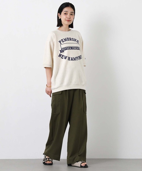 Champion(チャンピオン)の「チャンピオンロゴ裏毛カットソー(Tシャツ/カットソー・レディース・オートミール/ネイビー/グレー・M)」の15枚目の写真