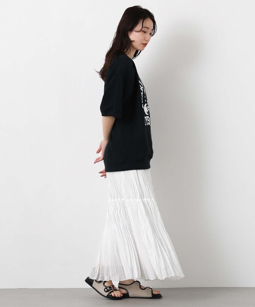 Champion(チャンピオン)の「チャンピオンロゴ裏毛カットソー(Tシャツ/カットソー・レディース・オートミール/ネイビー/グレー・M)」の21枚目の写真
