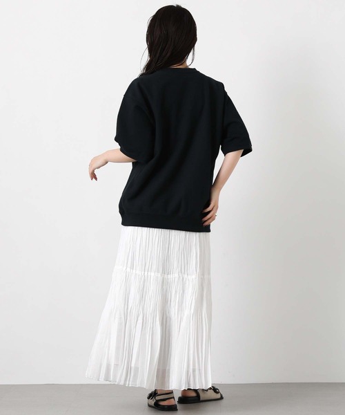 Champion(チャンピオン)の「チャンピオンロゴ裏毛カットソー(Tシャツ/カットソー・レディース・オートミール/ネイビー/グレー・M)」の22枚目の写真
