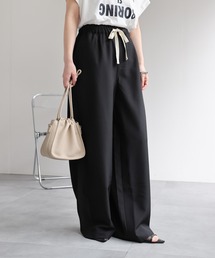 CAHLUMN/カウラム Polyester 1 Tuck Slacks Pant/ポリエステル 1タック