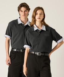 CLEL(�N���C��)�́yCLEL�zGiza Cotton Kanoko Polo Shirt / �M�U�R�b�g�� ���q�|���V���c(�R�ۖh�L)(�|���V���c)