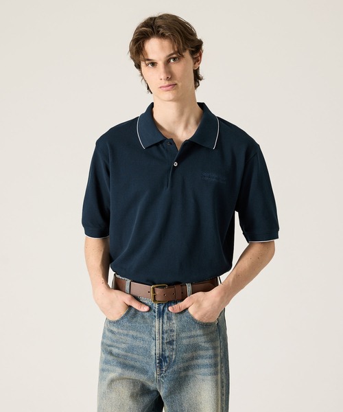 CLEL（クレイル）の「【CLEL】Giza Cotton Kanoko Polo Shirt / ギザコットン 鹿子ポロシャツ(抗菌防臭)（ポロシャツ・メンズ・ブラック系/チャコールグレー/ブラウン/ブラウン系/ネイビー/グレー系/ブラック/ネイビー系・XS/S/M/L）」の11枚目の写真