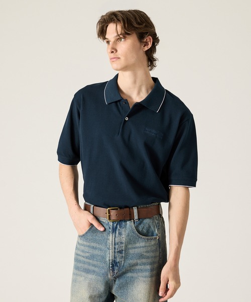 CLEL（クレイル）の「【CLEL】Giza Cotton Kanoko Polo Shirt / ギザコットン 鹿子ポロシャツ(抗菌防臭)（ポロシャツ・メンズ・ブラック系/チャコールグレー/ブラウン/ブラウン系/ネイビー/グレー系/ブラック/ネイビー系・XS/S/M/L）」の12枚目の写真