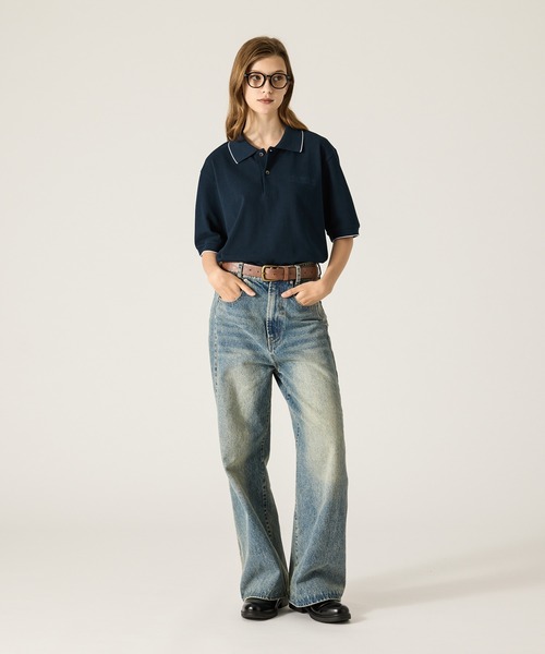 CLEL（クレイル）の「【CLEL】Giza Cotton Kanoko Polo Shirt / ギザコットン 鹿子ポロシャツ(抗菌防臭)（ポロシャツ・メンズ・ブラック系/チャコールグレー/ブラウン/ブラウン系/ネイビー/グレー系/ブラック/ネイビー系・XS/S/M/L）」の19枚目の写真