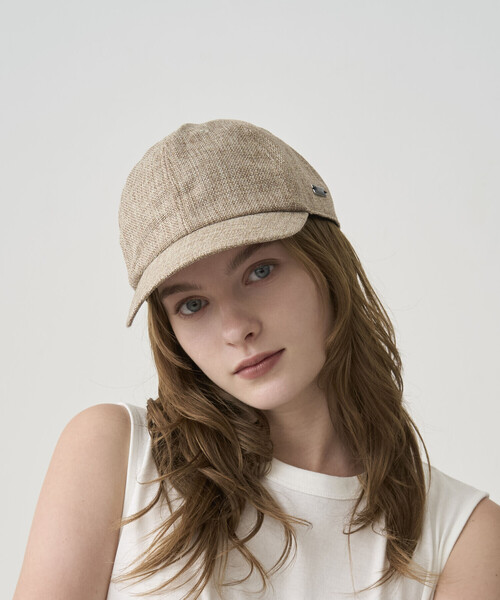 ORCIVAL(オーシバル)の「ORCIVAL | ラフィアライク 6Pキャップ UNISEX(キャップ・レディース・ベージュ/ベージュ系その他/ブラック・F)」の4枚目の写真