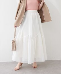 natural couture | エアリーメッシュヘムスカート(スカート)